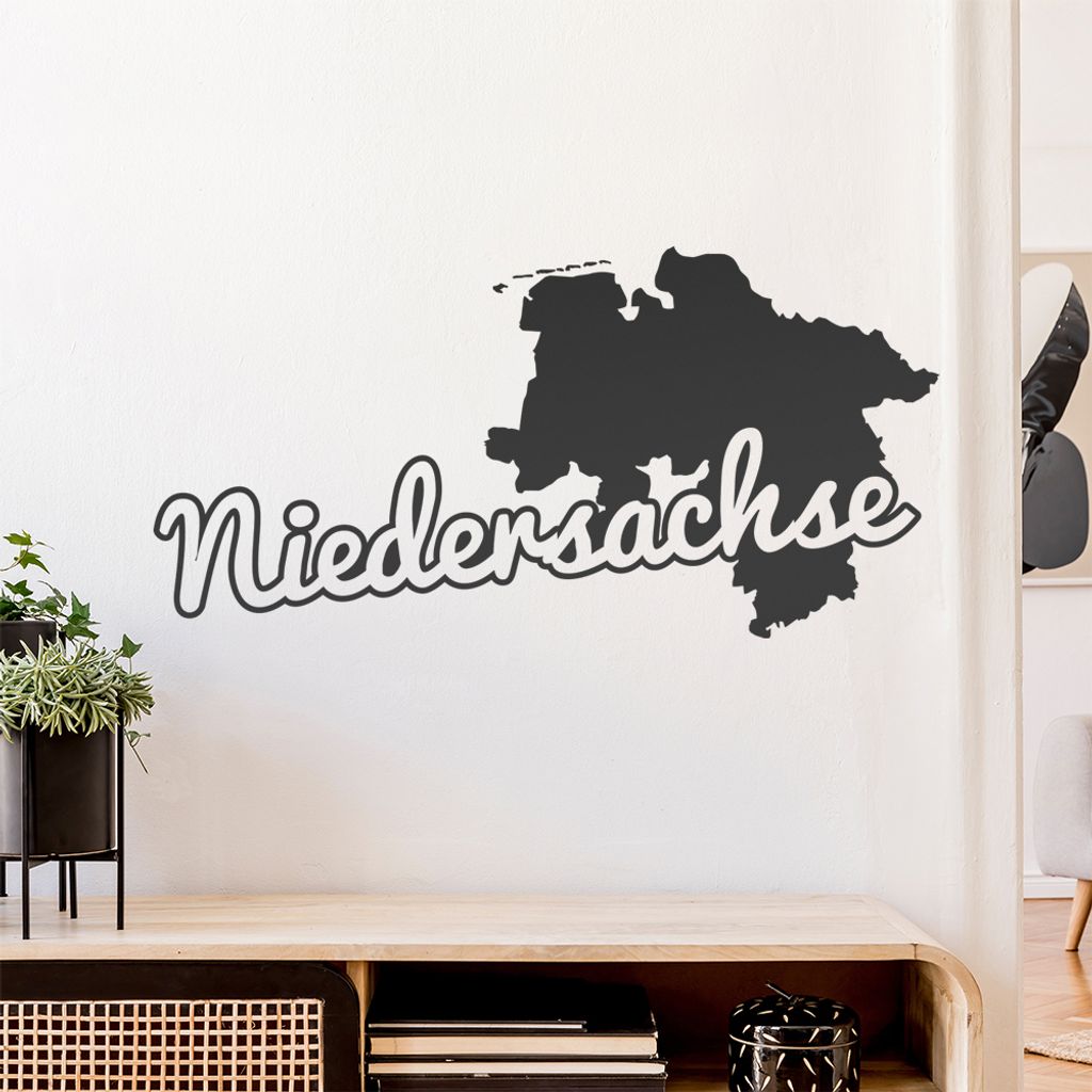 Niedersachse Herkunft Wandtattoo Wandaufkleber Wall Sticker - Dekoration, Küche, Wohnzimmer, Schlafzimmer, Badezimmer