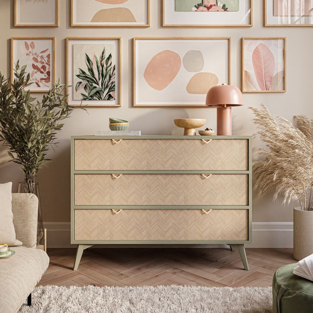 ALOE KSZ106 Kommode mit Schubladen Eukalyptus