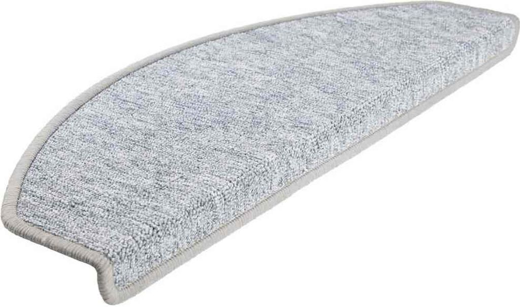 vidaXL Stufenmatten 30 Stk. 65x24x4 cm Hellgrau Halbrund Groß