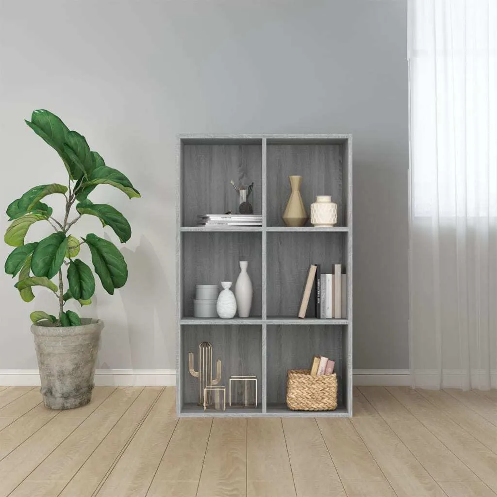 Maison Exclusive - Libreria/Credenza Grigio Sonoma 66x30x98 cm Materiale ligneo