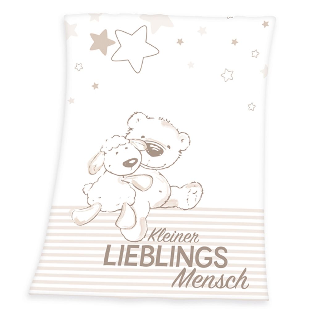 Fynn Lieblingsmensch coperta in microfibra, 75x100cm Immagine del prodotto 