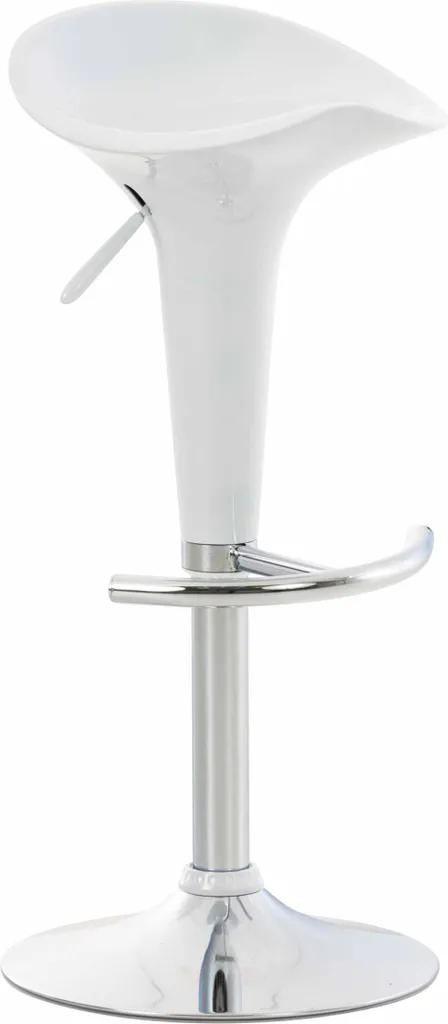 Sgabello Bar Design Bianco - Seduta Ergonomica Regolabile Girevole