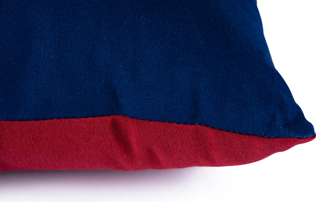 Coussin Décoratif Bleu Noël pour Canapé Ambiance Vintage et Cosy - 3