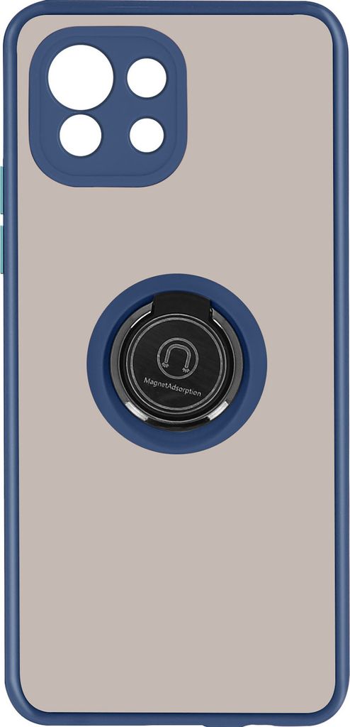 Hybrid Handyhülle mit Ring-Halterung für Xiaomi Mi 11 Lite /Lite 5G – Dunkelblau