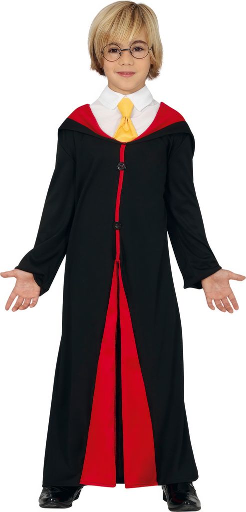 Zauberer Umhang Mit Roter Kapuze Und Magischer Brille Für Kleine Hexenmeister Kostümieren Verkleidungen Theater Fantasie Rollenspiele, Größe: 9...