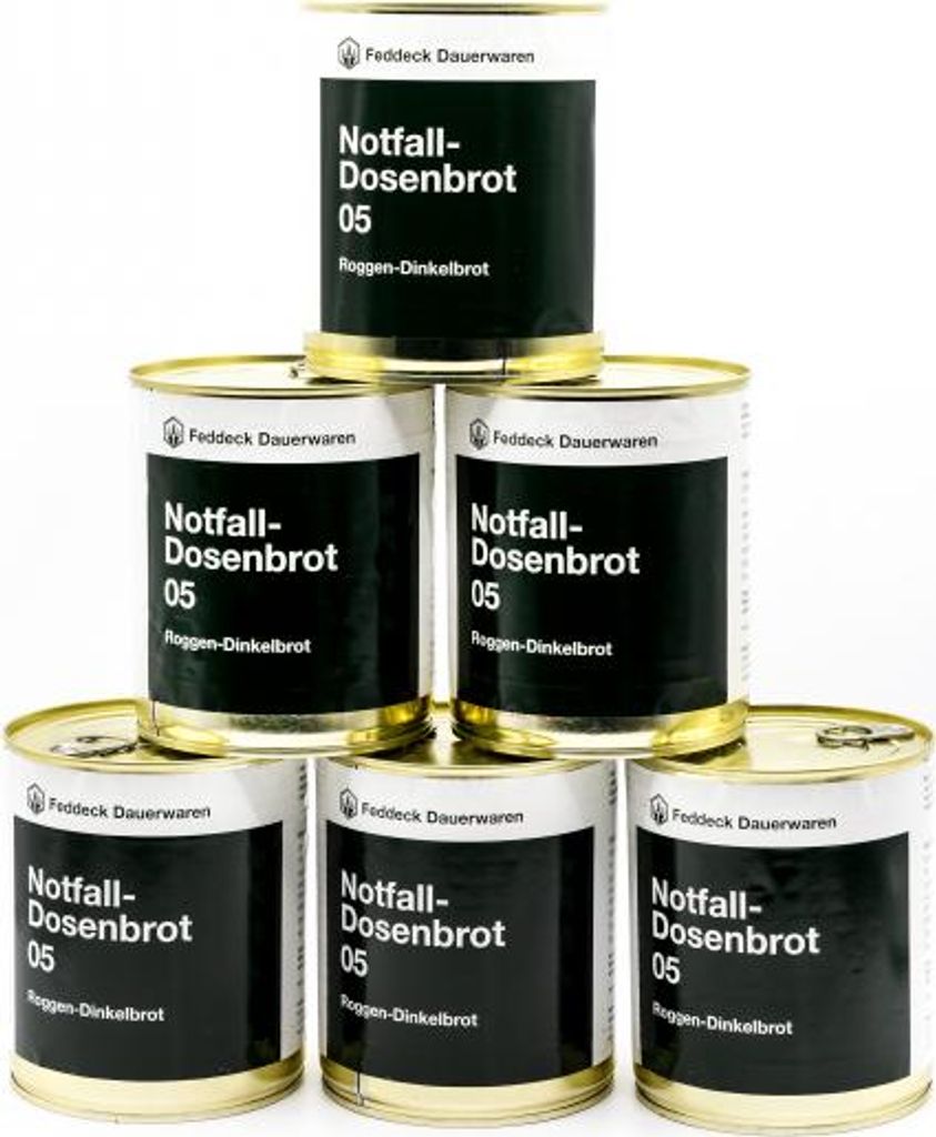 6 x Dosenbrot 05 Roggen-, Dinkelvollkornbrot, 400g