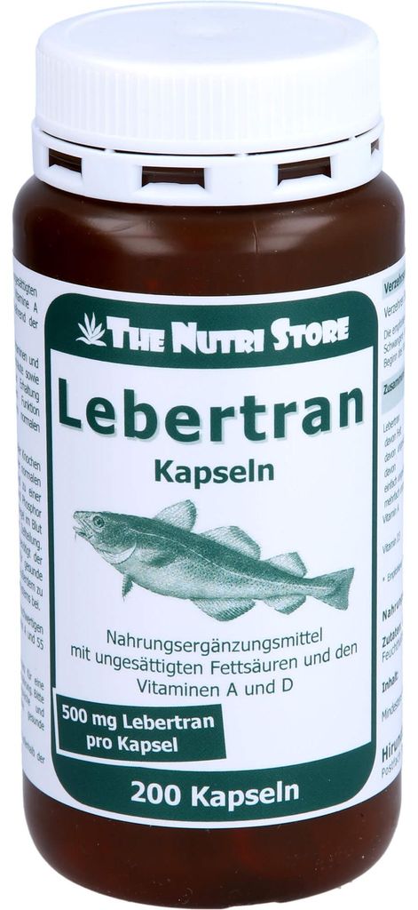 Lebertran 500mg, 200 St. Kapseln