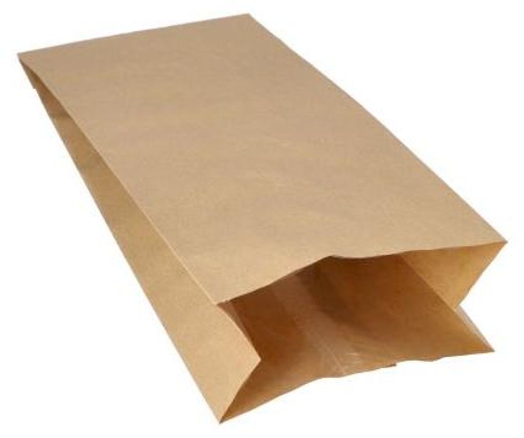 1000 Papstar Warmhaltebeutel, Papier mit PE-Einlage 24 cm x 10,5 cm x 5,5 cm braun 37550