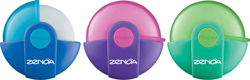 Maped Kunststoff Radierer Zenoa weiß rund zufällige Farbe Produktbild 