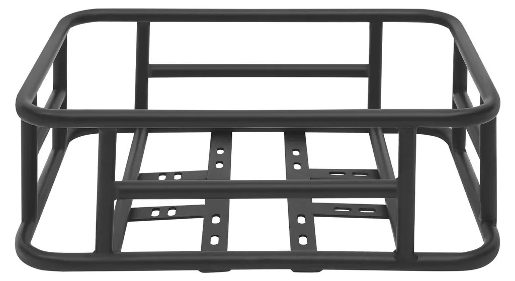 Grand panier de vélo arrière durable structure fer noir antichoc - 4