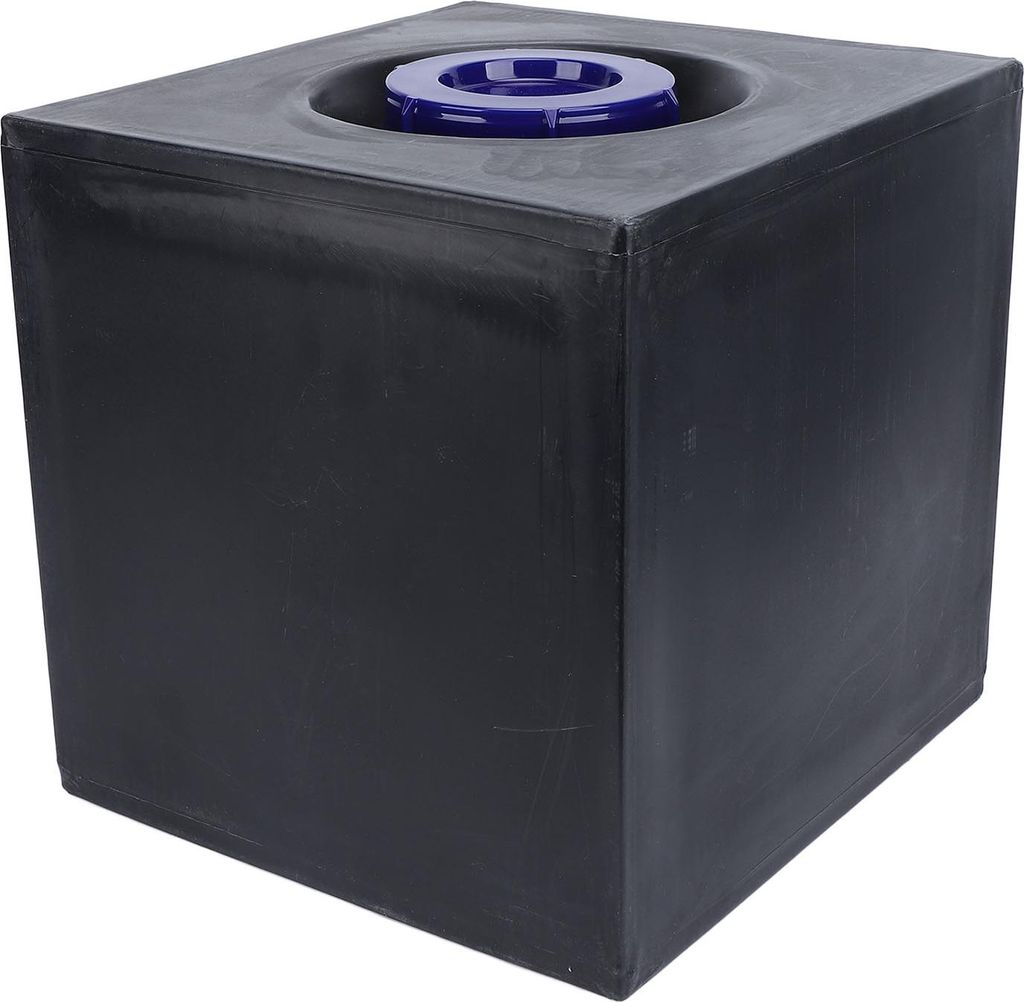 8 Gallonen RV Wassertank 12,8 x 12,4 12 Zoll Wärme und Kaltwiderstand Square Speicher für Anhänger Boote Yachten Schwarz