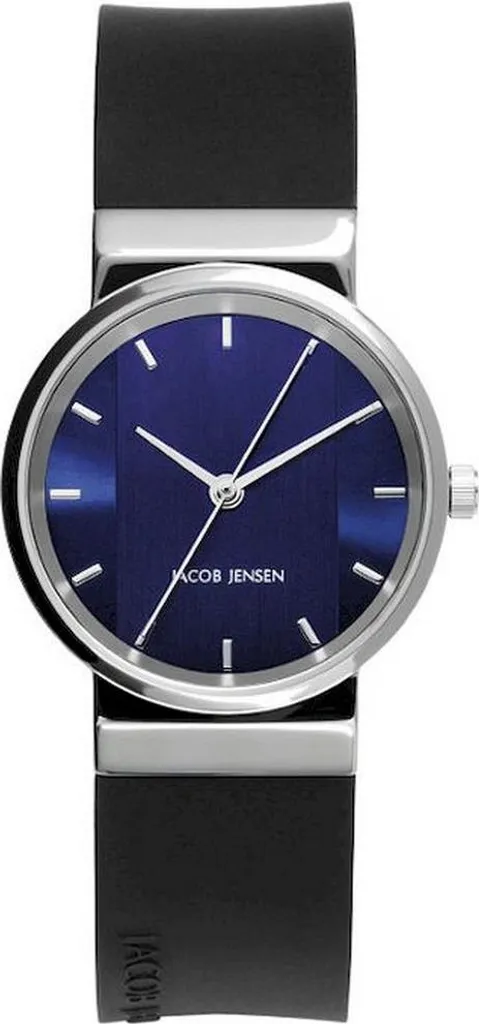 Jacob Jensen 749 Montre Femme - Design Danois Minimaliste en Acier Noir
