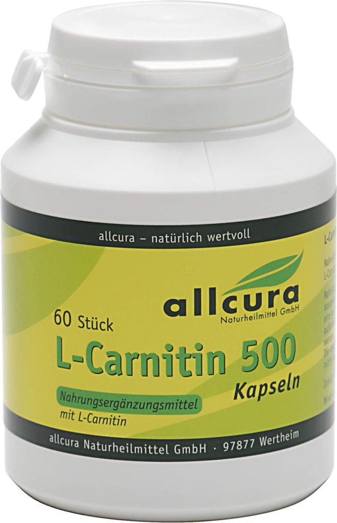 Allcura L-Carnitin 500 Kapseln, 60 St. Kapseln