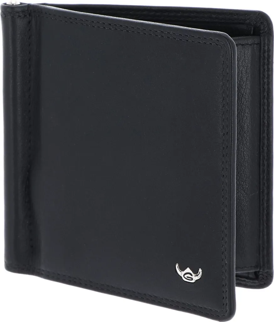 Golden Head fermasoldi Polo RFID Protect Money Clip Billfold Wallet Black nero