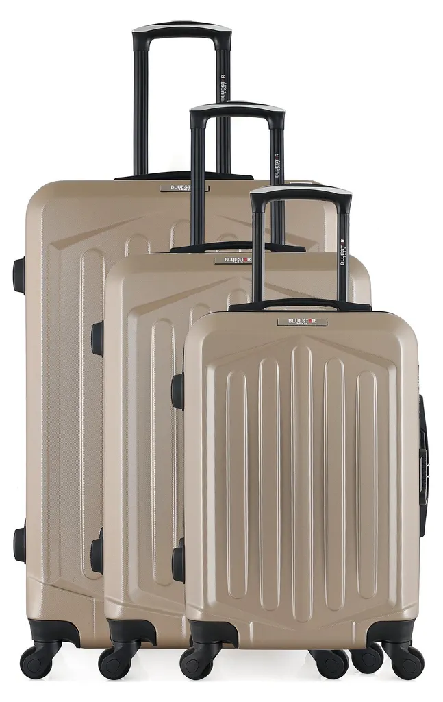 Lot de Valises de Voyage Rigides HAGEN : Trio de Bagages Multicolores