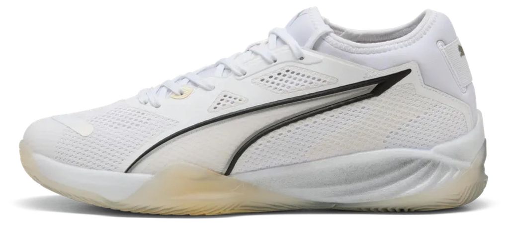 PUMA Eliminate NITRO SQD 4, Größe:45 (UK 10.5), Farben:PUMA White-PUMA Black-Sugared Almond
