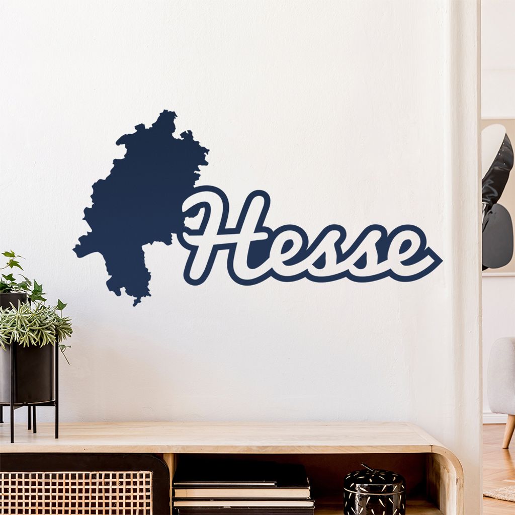 Hesse Hessen Herkunft Wandtattoo Wandaufkleber Wall Sticker - Dekoration, Küche, Wohnzimmer, Schlafzimmer, Badezimmer
