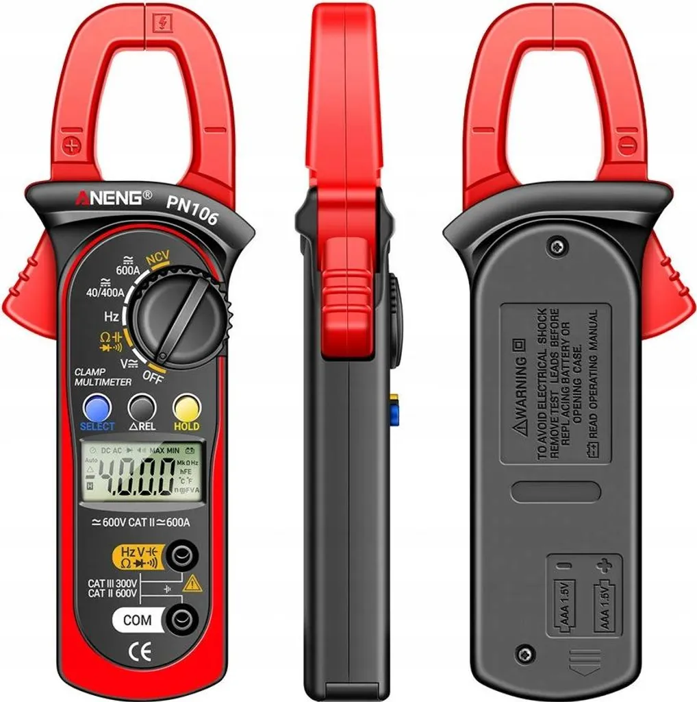 Pince ampèremétrique multimètre numérique Aneng PN106 Pro écran LCD - 3