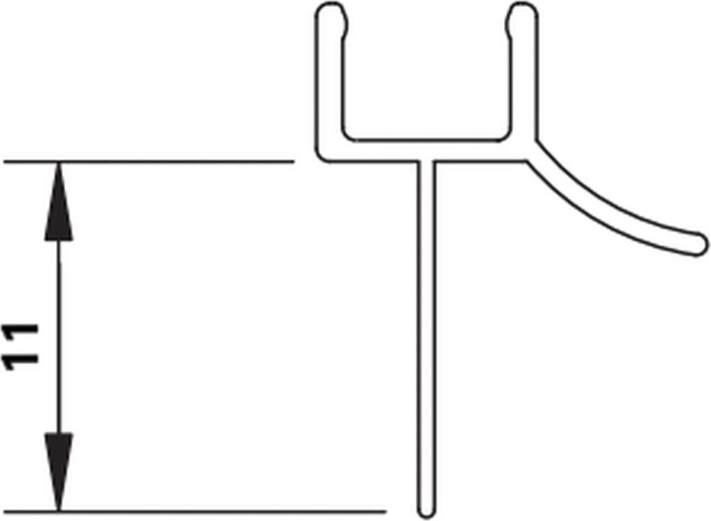 Provex afdichtingsstrip Elegance/Vario/Arco, transparant, 1 Productafbeelding 