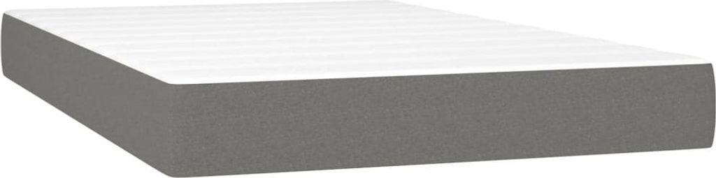 Taschenfederkernmatratze Dunkelgrau 120x200x20 cm Stoff