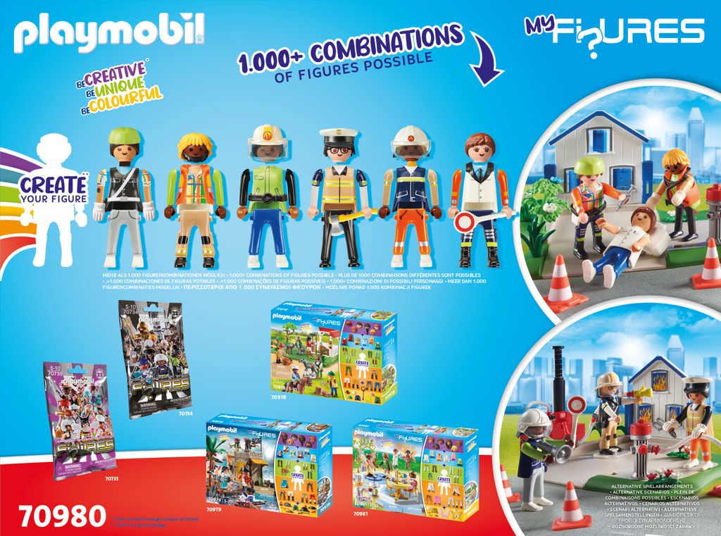 PLAYMOBIL myFigures 70980 My Figures : Mission de sauvetage Image du produit 