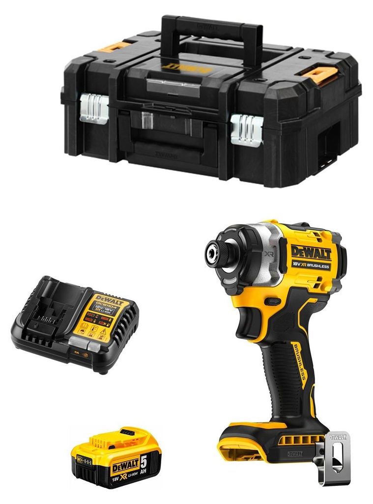 Vite a percussione DeWALT DCF860P1 (1 x 5,0 Ah + DCB1104 + Immagine del prodotto 