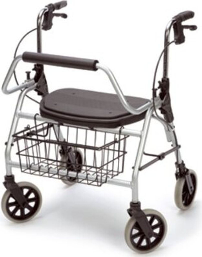 Andador XXL con respaldo, asiento, cesta, ruedas de Imagen del producto 