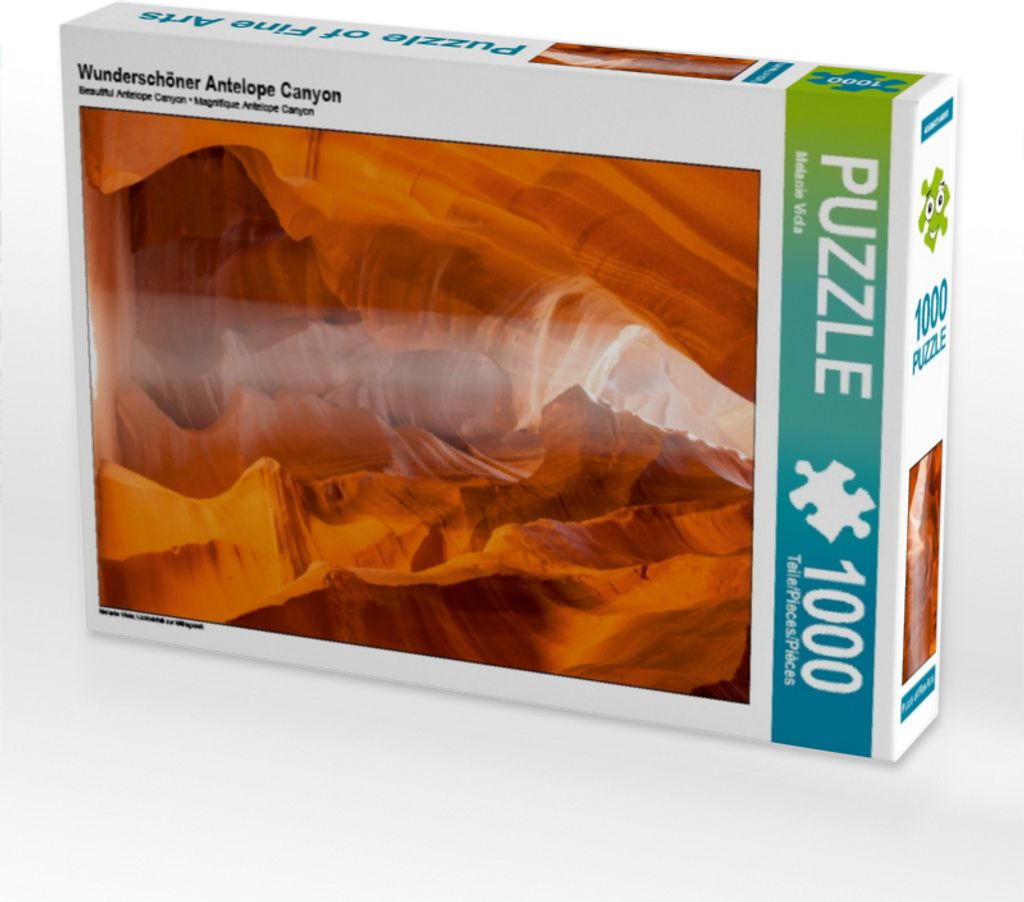 Calvendo Wunderschöner Antelope Canyon 1000 Teile Puzzle hoch 480x640mm, Viola Melanie; 7292432