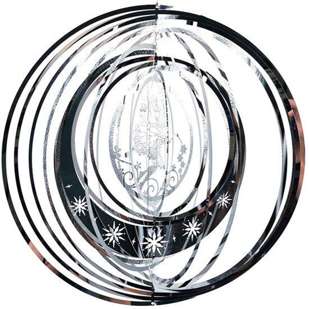 Metallisches 3D Windklokkenspiel Roterende Fairy Wind Spinner Weerbestendig Outdoor Dekoration