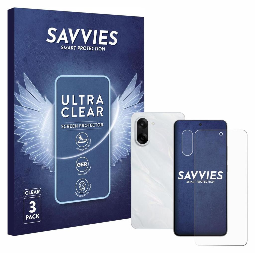 6x Für OnePlus Nord CE 5 (Display+Kamera) Schutzfolie Savvies Displayschutz Display Schutz Folie Klar Transparent