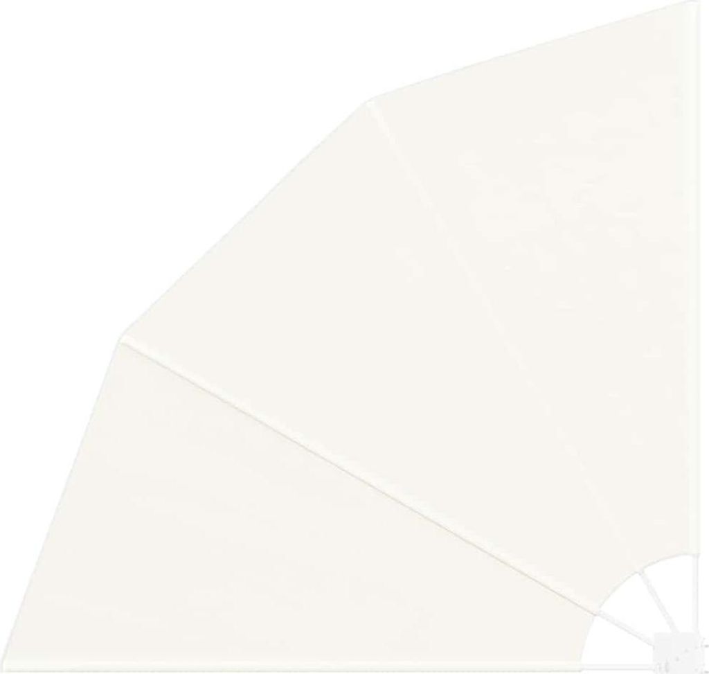 Balkon Sichtschutz Creme 160 x 160 cm Polyester