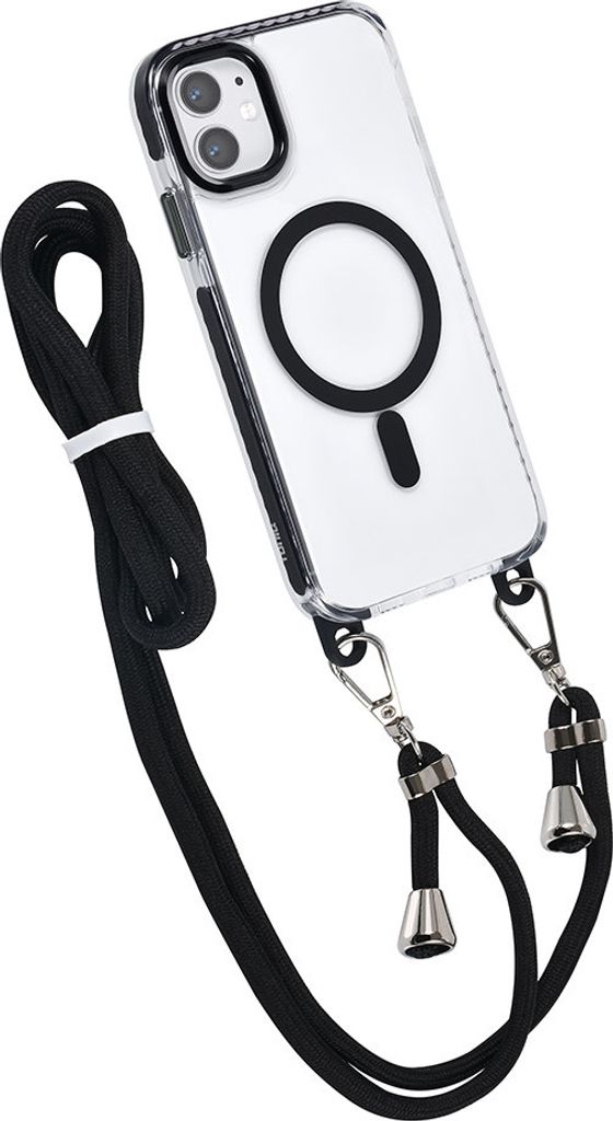 TUNIQ iPhone 11 Back cover case - neck cord - magsafe - Black