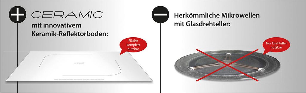 Kuchenka mikrofalowa Caso bez talerza obrotowego z grillem Zdjęcie produktu 13