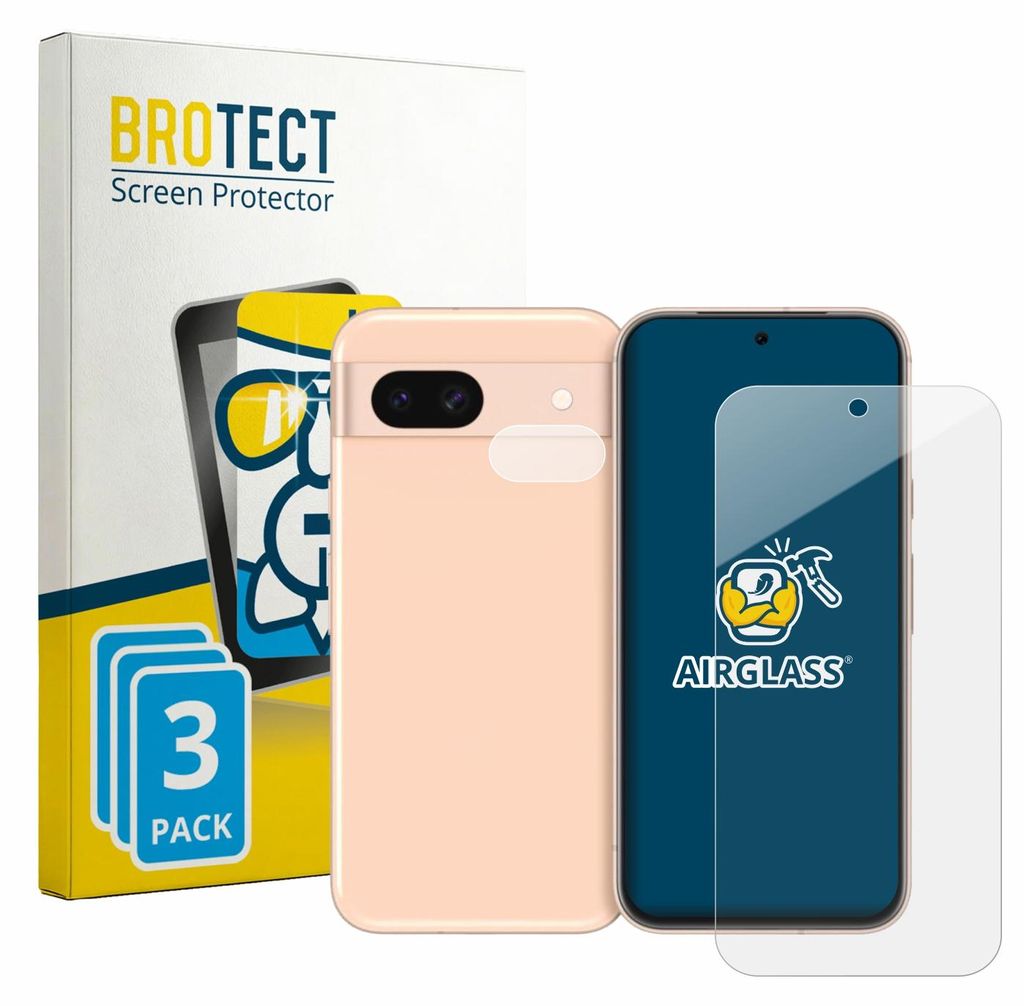 3x BROTECT Schutzglas für Google Pixel 8a (Display+Kamera) Produktbild 
