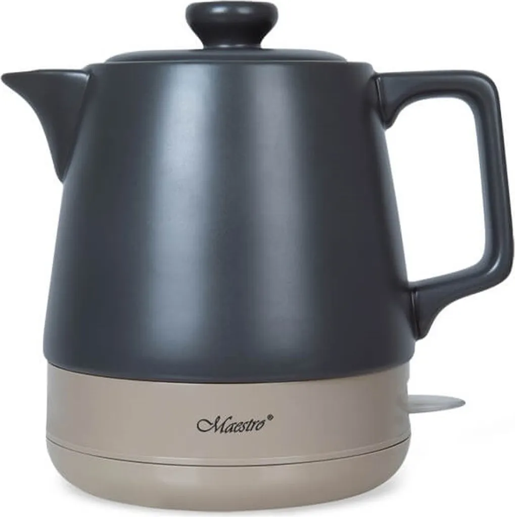 Petite Bouilloire Électrique en Céramique Noire 1 Litre Maestro MR-071