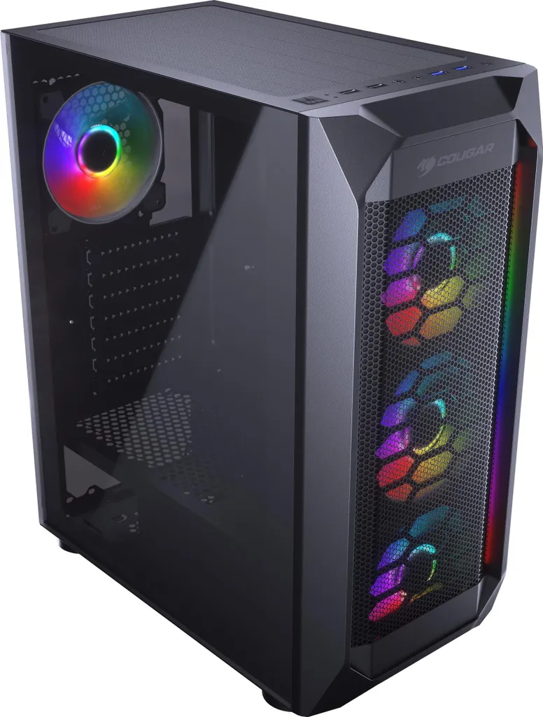 Boîtier PC Flux d'Air Optimisé COUGAR MX410 Mesh-G pour Gaming et Travail