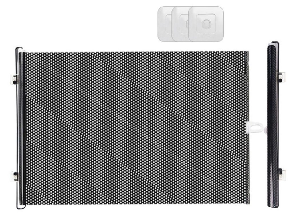 INF Ausziehbares hohes Katzengitter ABS+PVC 125cm ohne Bohren für Türen 50 cm