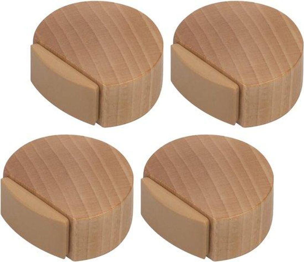 Holz-Stopper-Set für Parkett (Buche, Natur), Stilvoll und Diskret