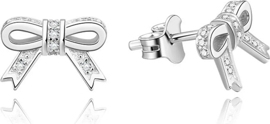Puces d'oreilles en argent 925 et oxyde de zirconium pour femme chic