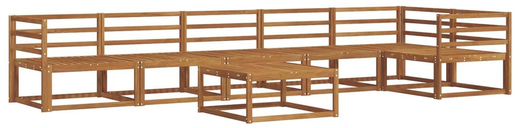 vidaXL Outdoor-Sofagarnitur 7 pcs Natur Massivholz Akazie
