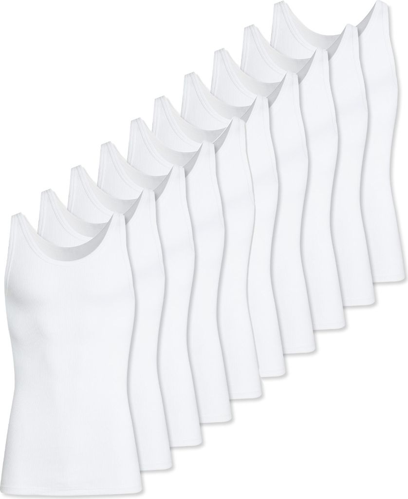 Conta 10er Pack Doppelripp Unterhemd / Tanktop Formstabil, Pflegeleicht, Angehm auf der Haut