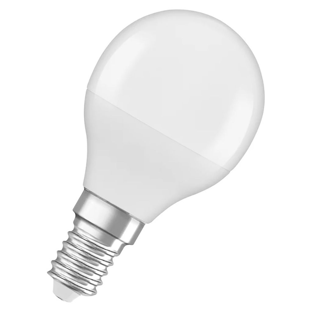 Osram LED Leuchtmittel P45 Tropfen 4,9W = 40W E14 matt 470lm 865 Tageslicht 6500K kaltwei