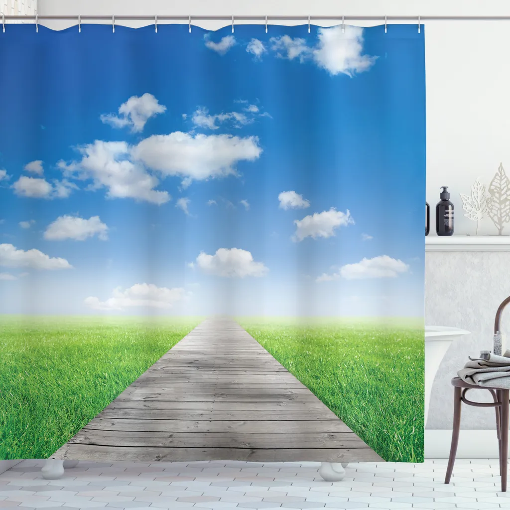Tenda Bagno ABAKUHAUS 175x180 Country - Tessuto Idrorepellente Lavabile