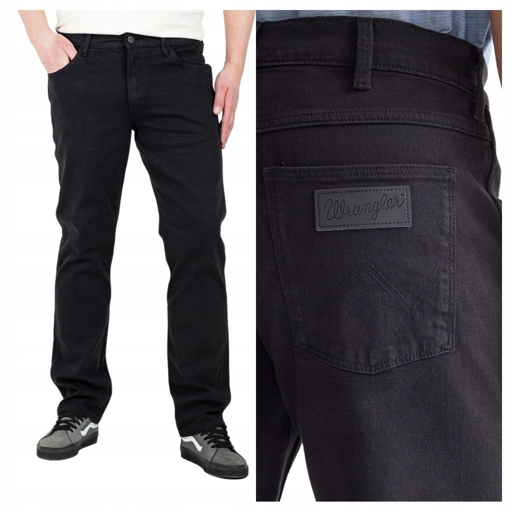 WRANGLER | Greensboro Regular Fit Herrenjeans Schwarz W34 L30