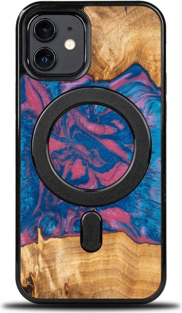 Bewood Einzigartige Hülle für iPhone 12 / 12 Pro - Neons - Vegas mit MagSafe