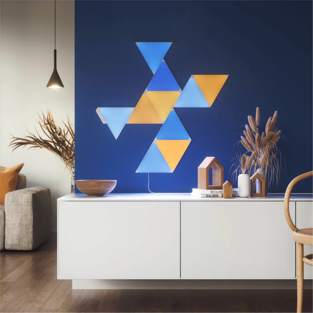 Kit extension Nanoleaf Shapes triangles connectés et tactiles - 5