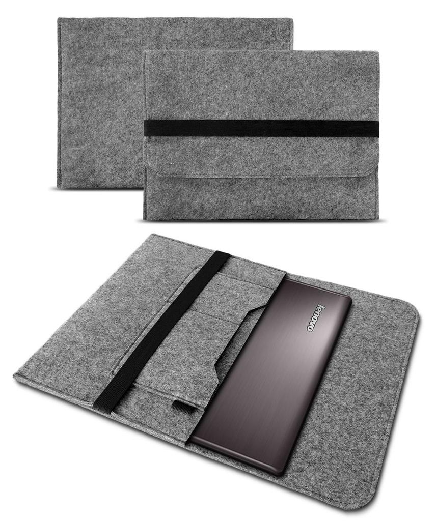 Sleeve Hülle für Lenovo ThinkPad L13 / L13 Yoga Tasche Filz Notebook Cover CaseFarbe Filz Sleeve:Grau