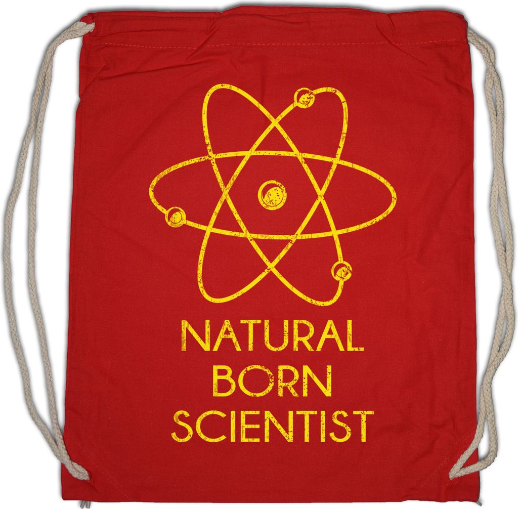 Urban Backwoods Natural Born Scientist, Turnbeutel, Farbe: Rot