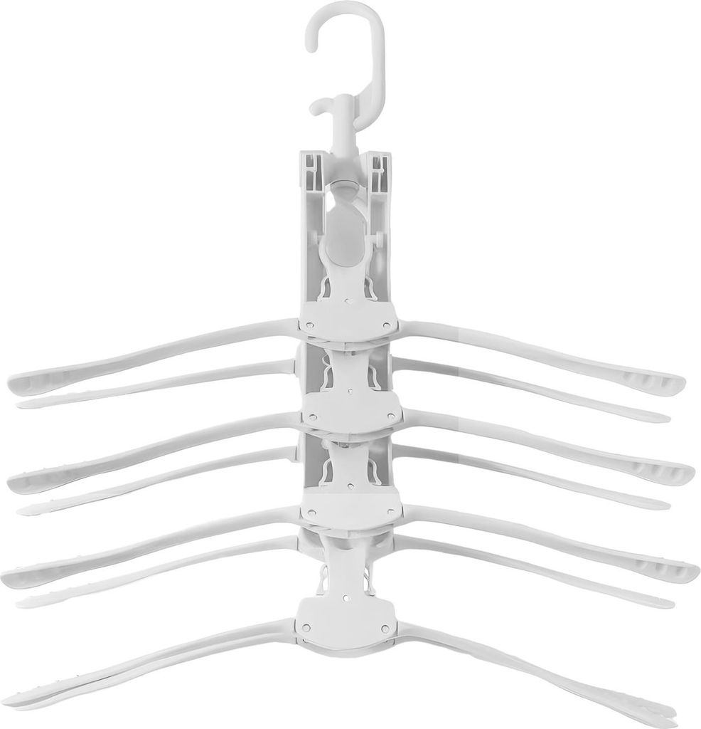 Kleiderbügel-Gürtel-Organizer mit großer Kapazität, starkes, tragfähiges, faltbares Design, drehbarer Wäscheständer für Unterwäsche