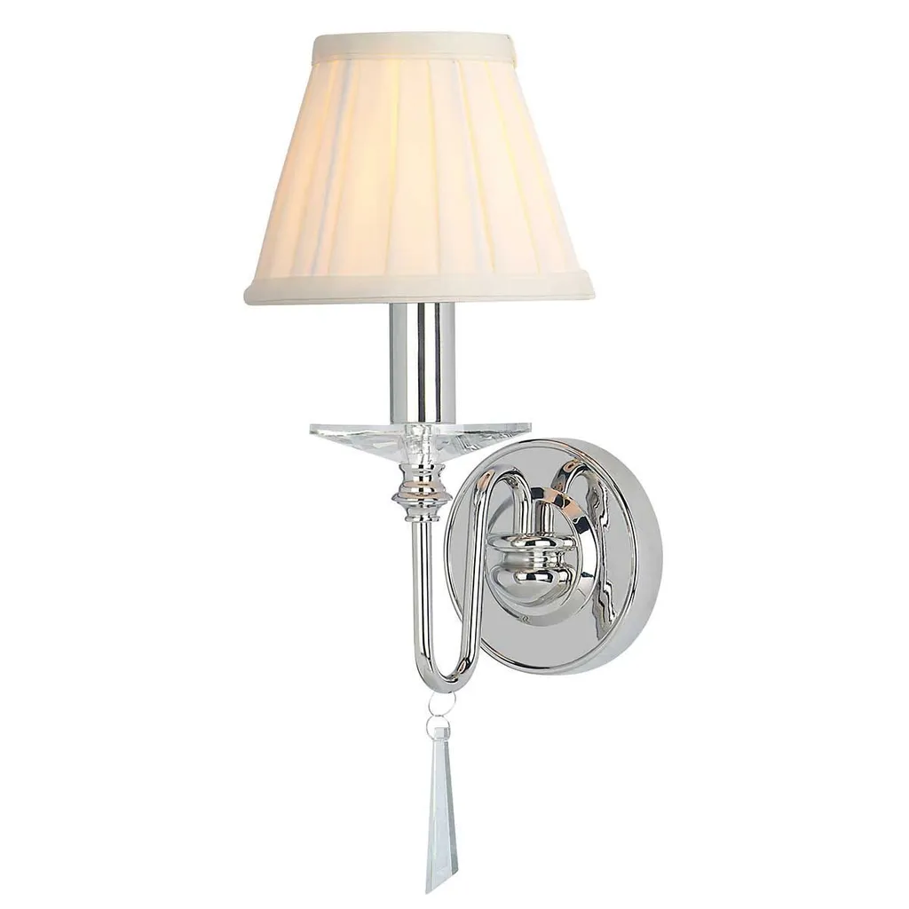 Luminaire mural design classique nickel poli Finsbury Park 20,5x12cm